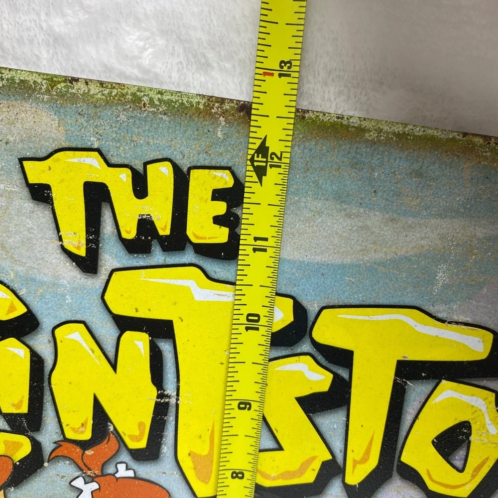 Flintstones Metal Sign Retro Cartoon TV Show Decor Made USA Bar Home Decor‎